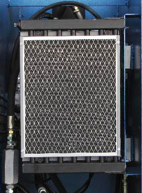 Hydraulic cooling radiator on a C Frame press